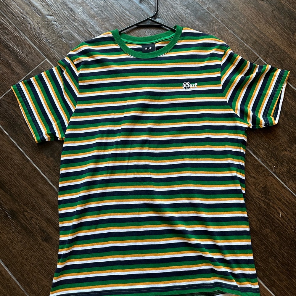 HUF Multicolor Striped Short Sleeve Tee